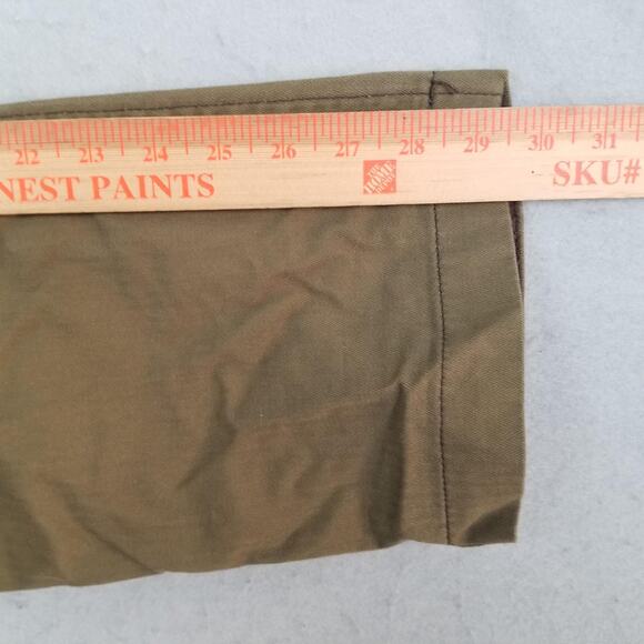 Wear First Cargo Pants Mens 34x30 Khaki Casual Cotton Utility Pockets Belted - Picture 11 of 13